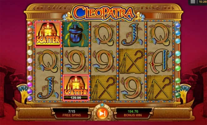 Luật chơi slot game bí mật Cleopatra tại Yo88