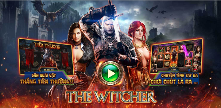 Giao diện game nổ hũ The Witcher